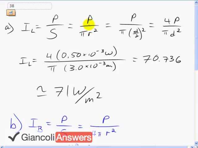 Giancoli 6th Edition, Chapter 28, Problem 38 solution video poster