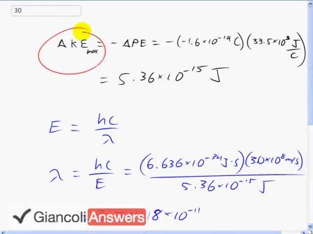 Giancoli 6th Edition, Chapter 28, Problem 30 solution video poster