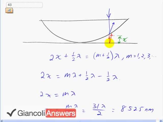 Giancoli 6th Edition, Chapter 24, Problem 43 solution video poster