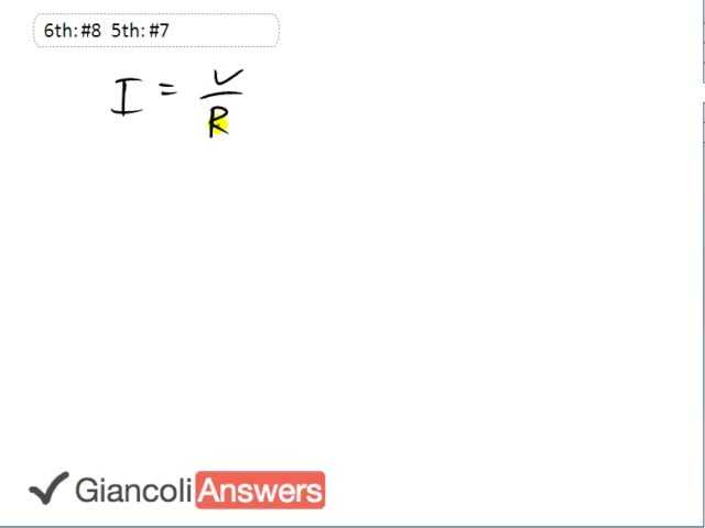 Giancoli 6th Edition, Chapter 18, Problem 8 solution video poster